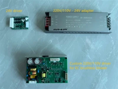 Řešení pro malosériový klient ventilátoru 220V 110V